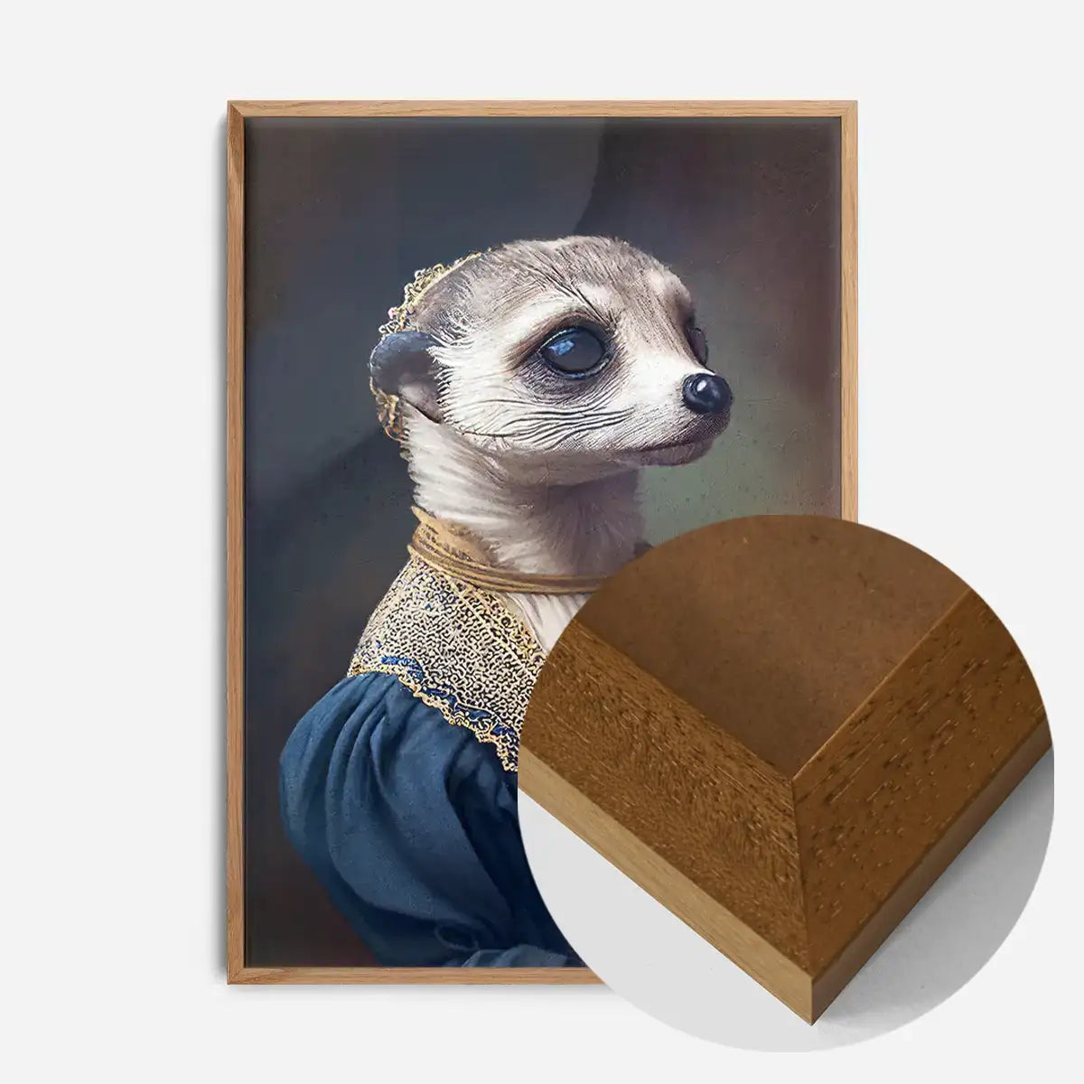 Meerkat Animal Head Portrait Print