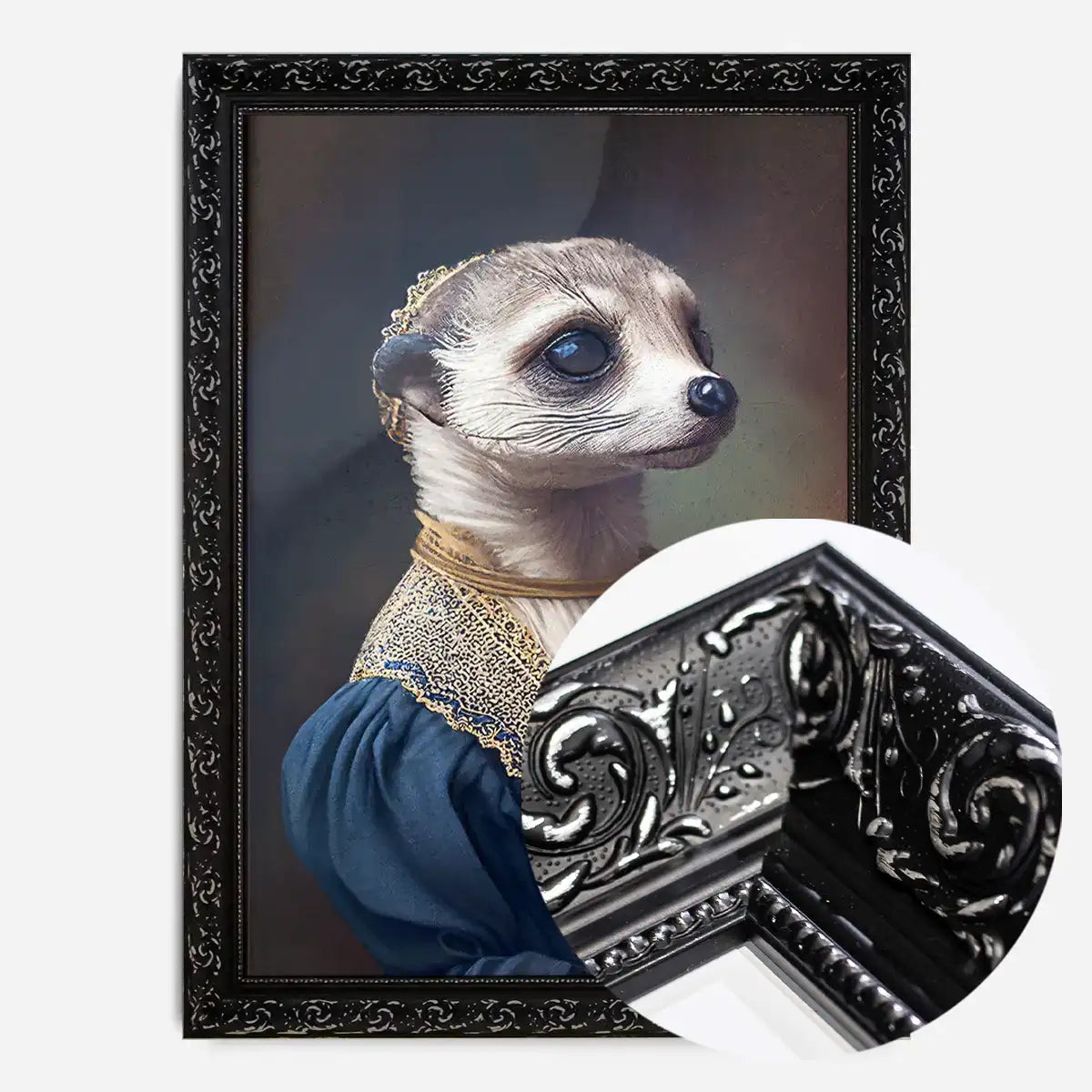 Meerkat Animal Head Portrait Print