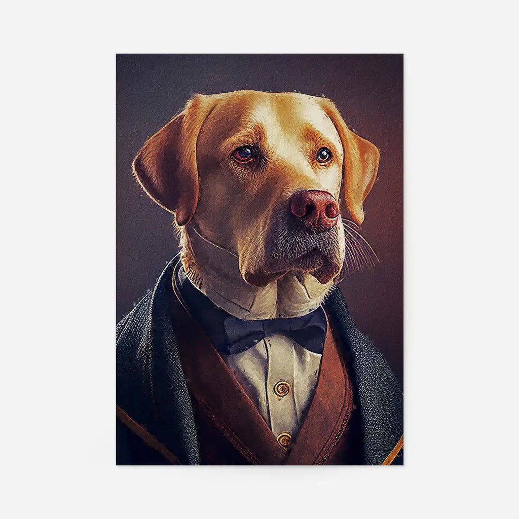 Labrador Animal Head Portrait Print