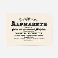 Vintage Draughtsmans Alphabet