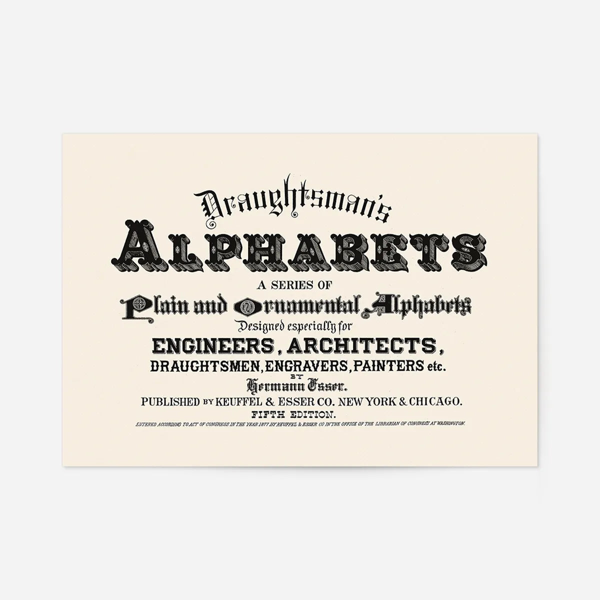 Vintage Draughtsmans Alphabet
