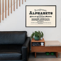 Vintage Draughtsmans Alphabet