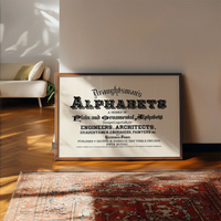 Vintage Draughtsmans Alphabet