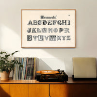 Vintage Ornamental Alphabet Typography