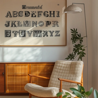 Vintage Ornamental Alphabet Typography