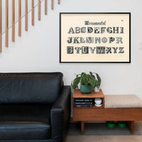 Vintage Ornamental Alphabet Typography