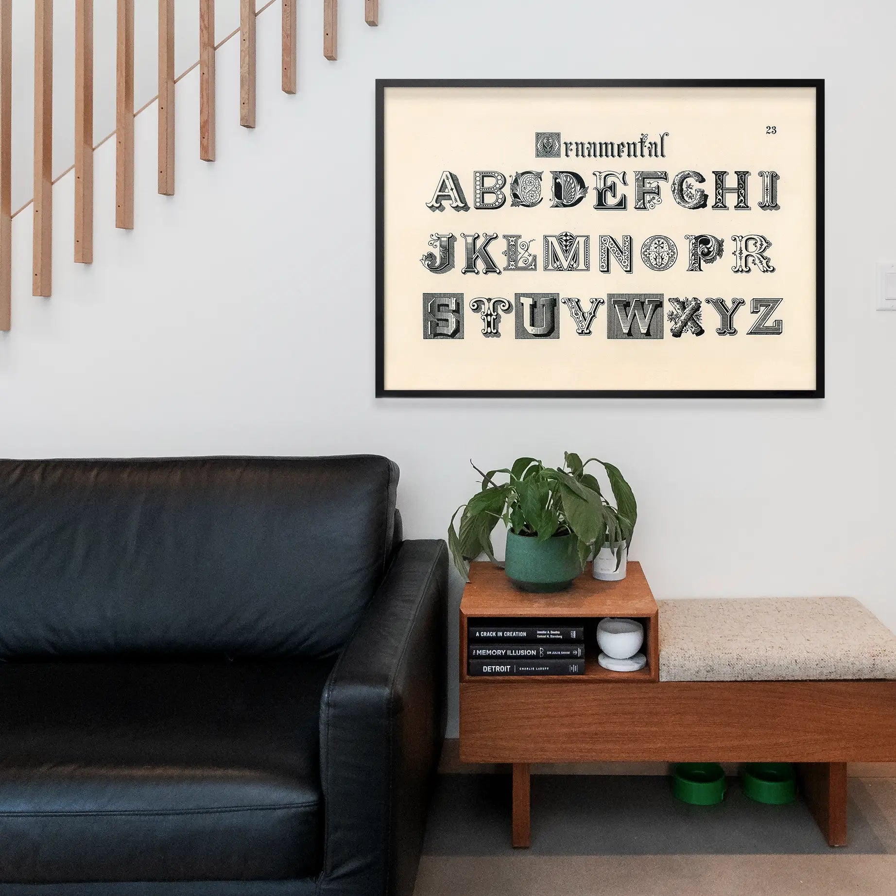 Vintage Ornamental Alphabet Typography