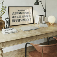 Vintage Ornamental Alphabet Typography