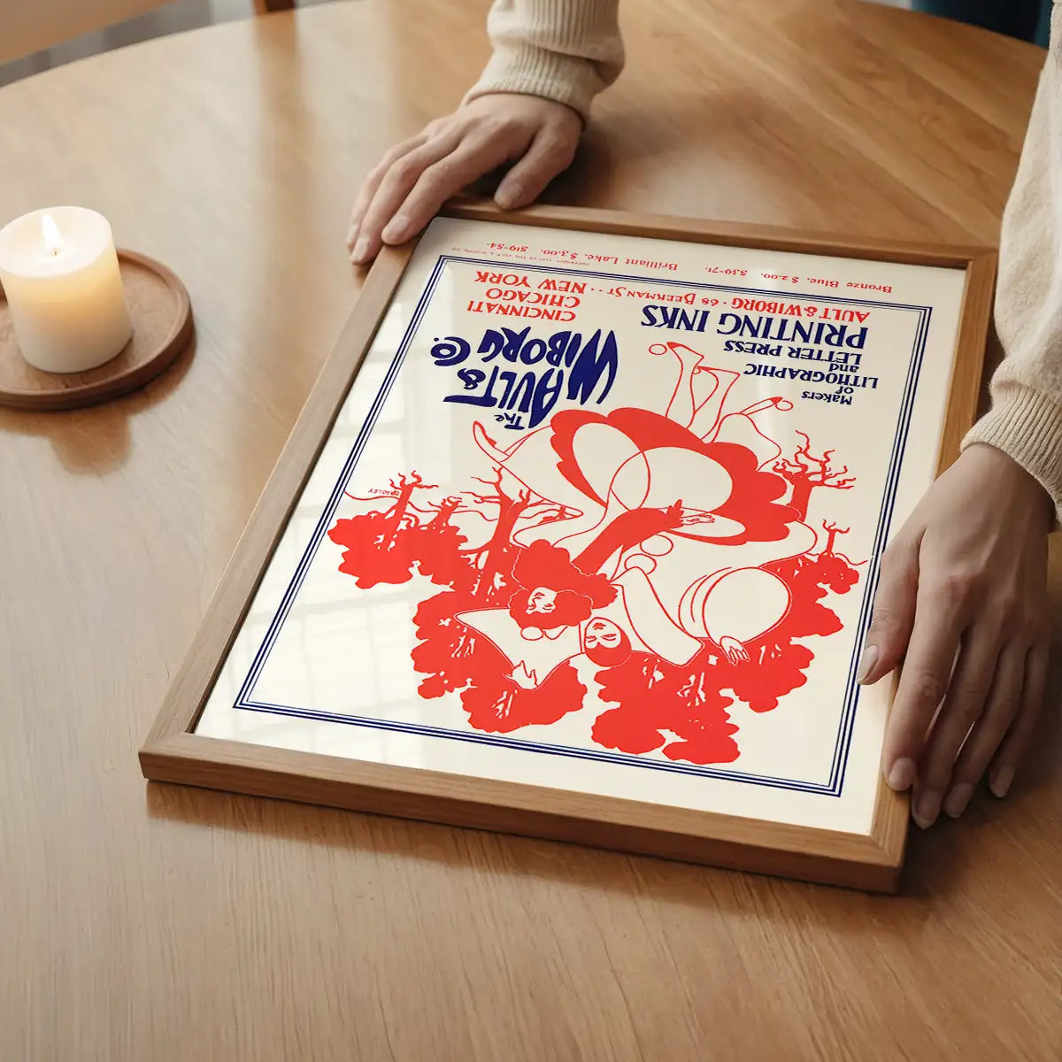 Ault and Wiborg Company printing inks poster