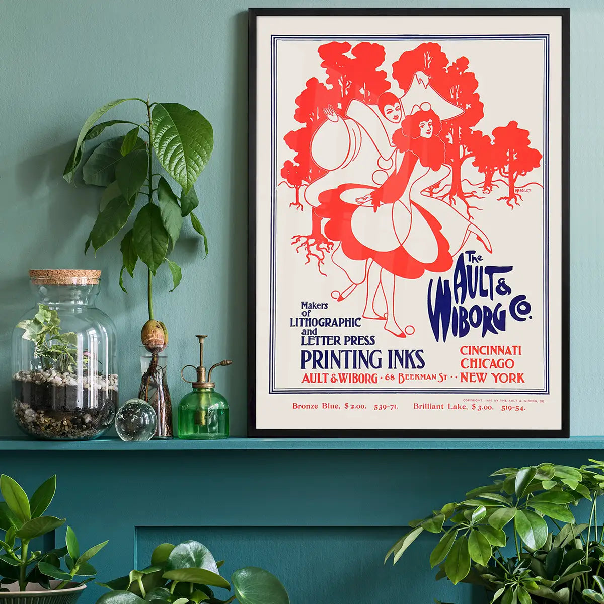 Ault and Wiborg Company printing inks poster