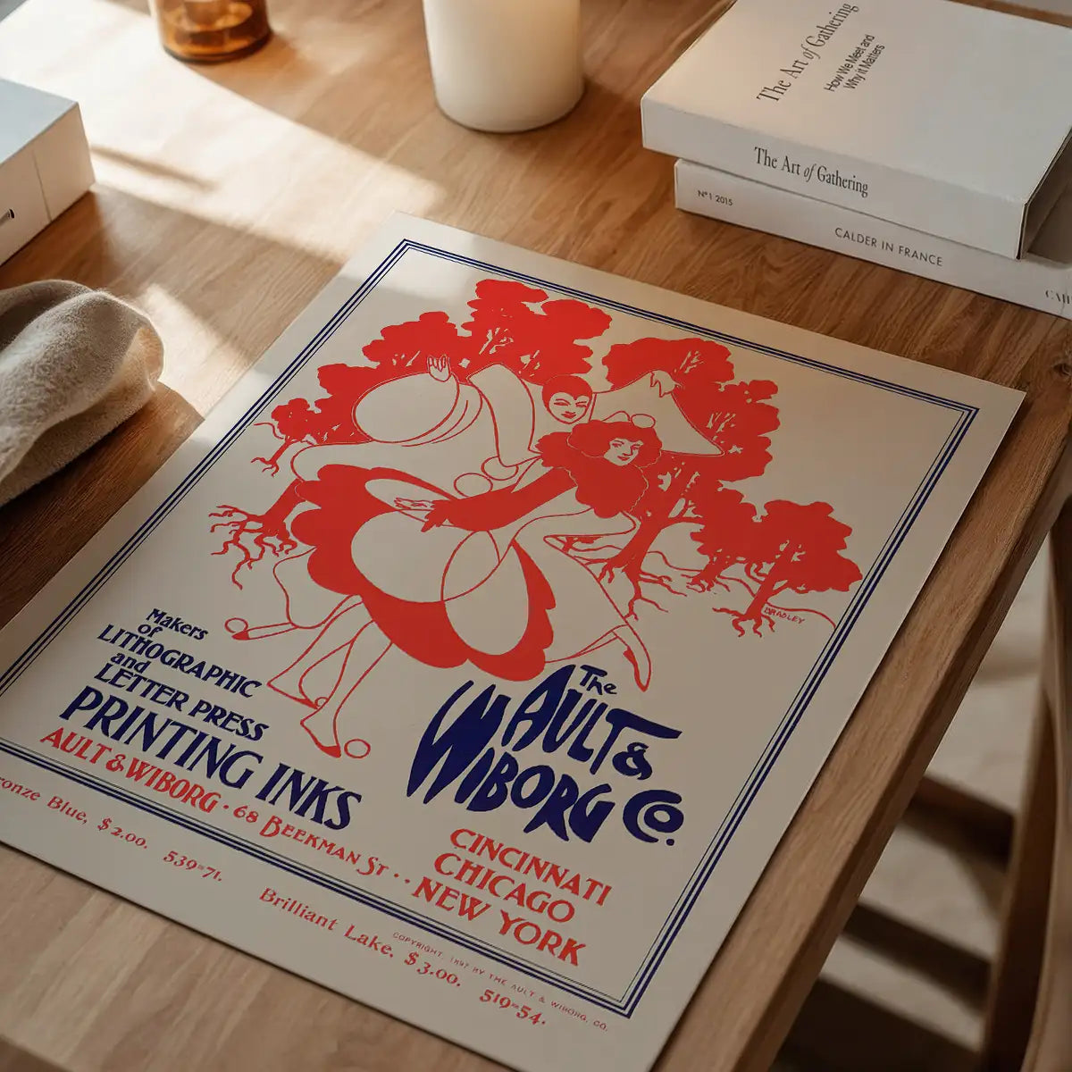 Ault and Wiborg Company printing inks poster