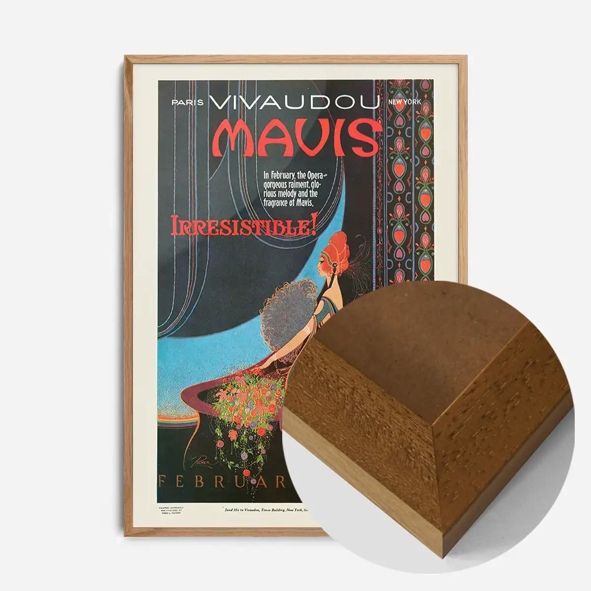 Vivaudous’s Mavis, Irresistible 1920 perfume poster