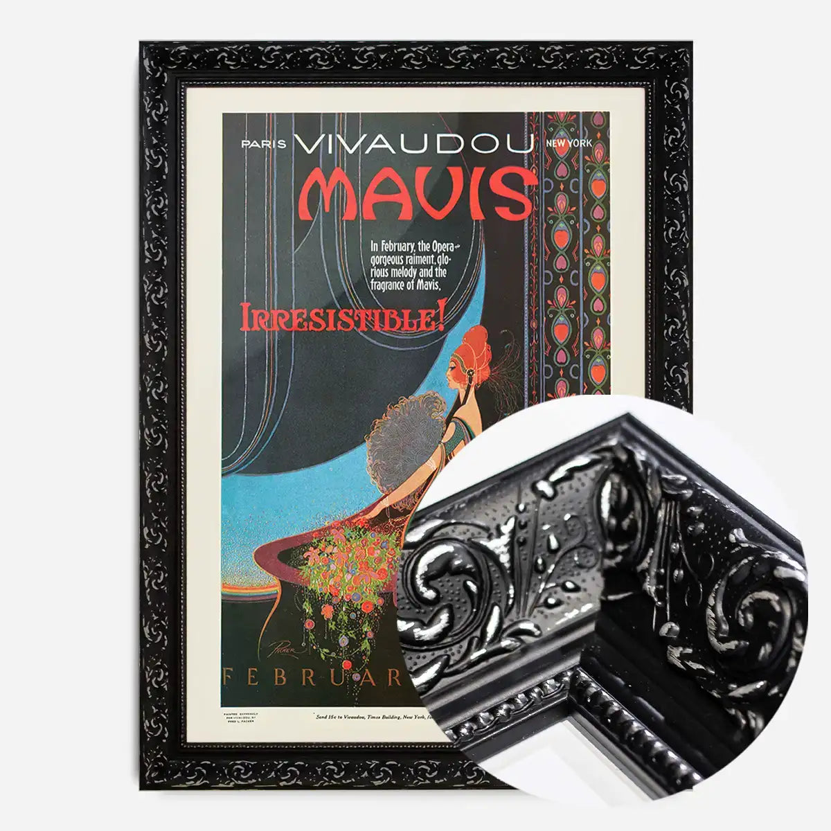 Vivaudous’s Mavis, Irresistible 1920 perfume poster