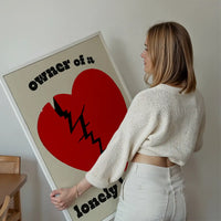 Owner Of a Lonely Heart Lyrics Poster