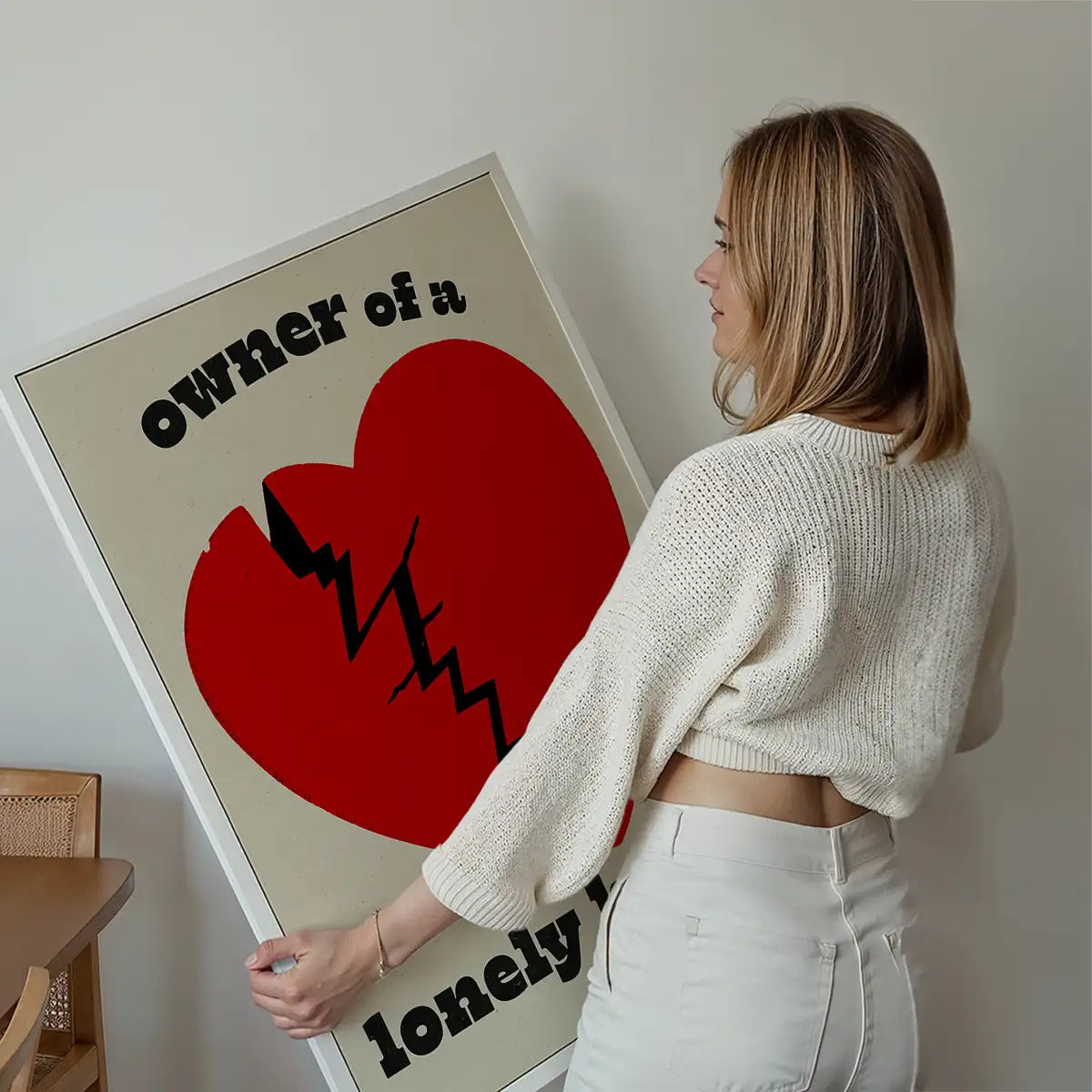 Owner Of a Lonely Heart Lyrics Poster