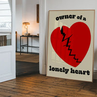 Owner Of a Lonely Heart Lyrics Poster