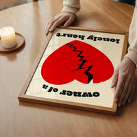 Owner Of a Lonely Heart Lyrics Poster