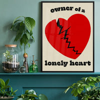 Owner Of a Lonely Heart Lyrics Poster