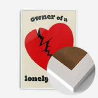 Owner Of a Lonely Heart Lyrics Poster