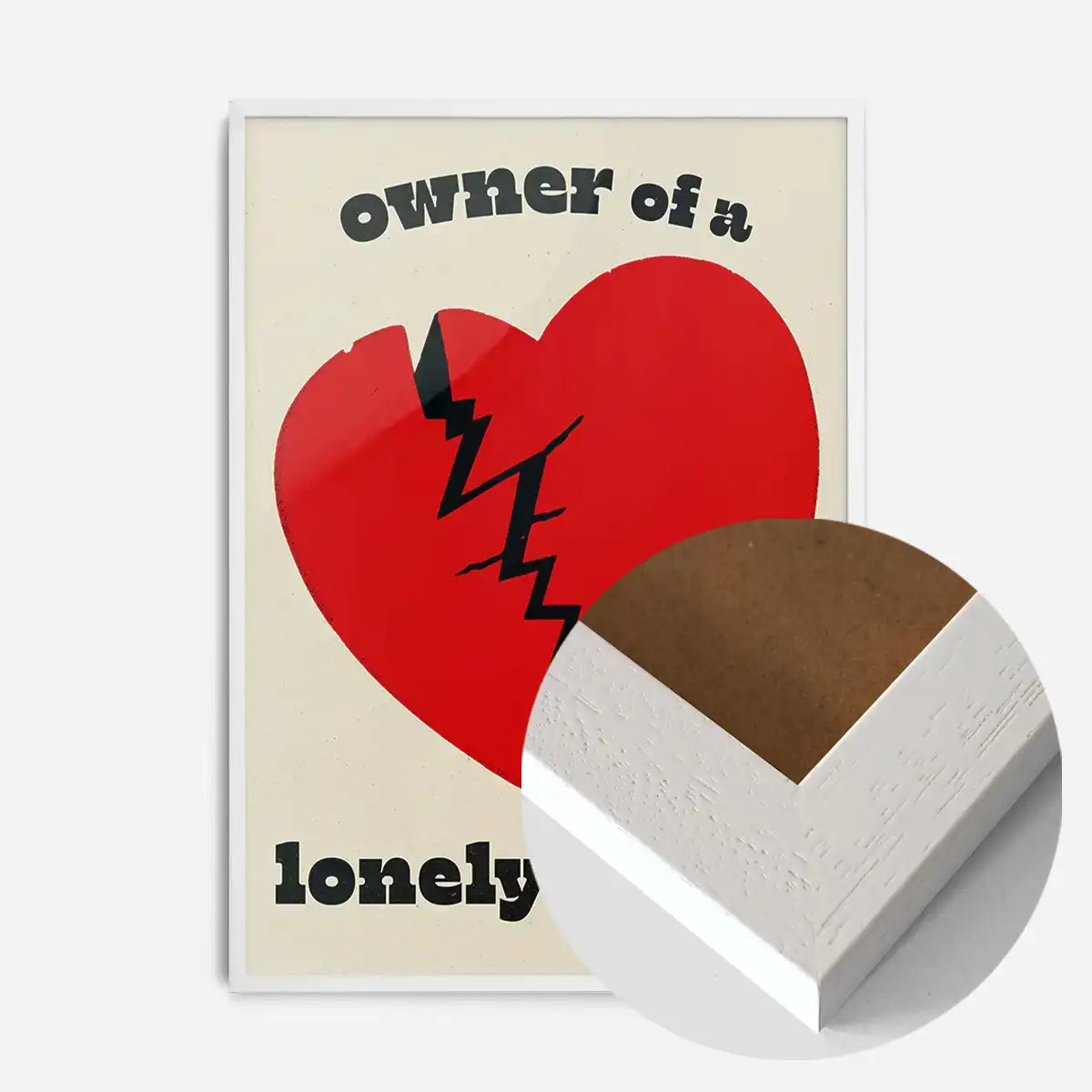 Owner Of a Lonely Heart Lyrics Poster