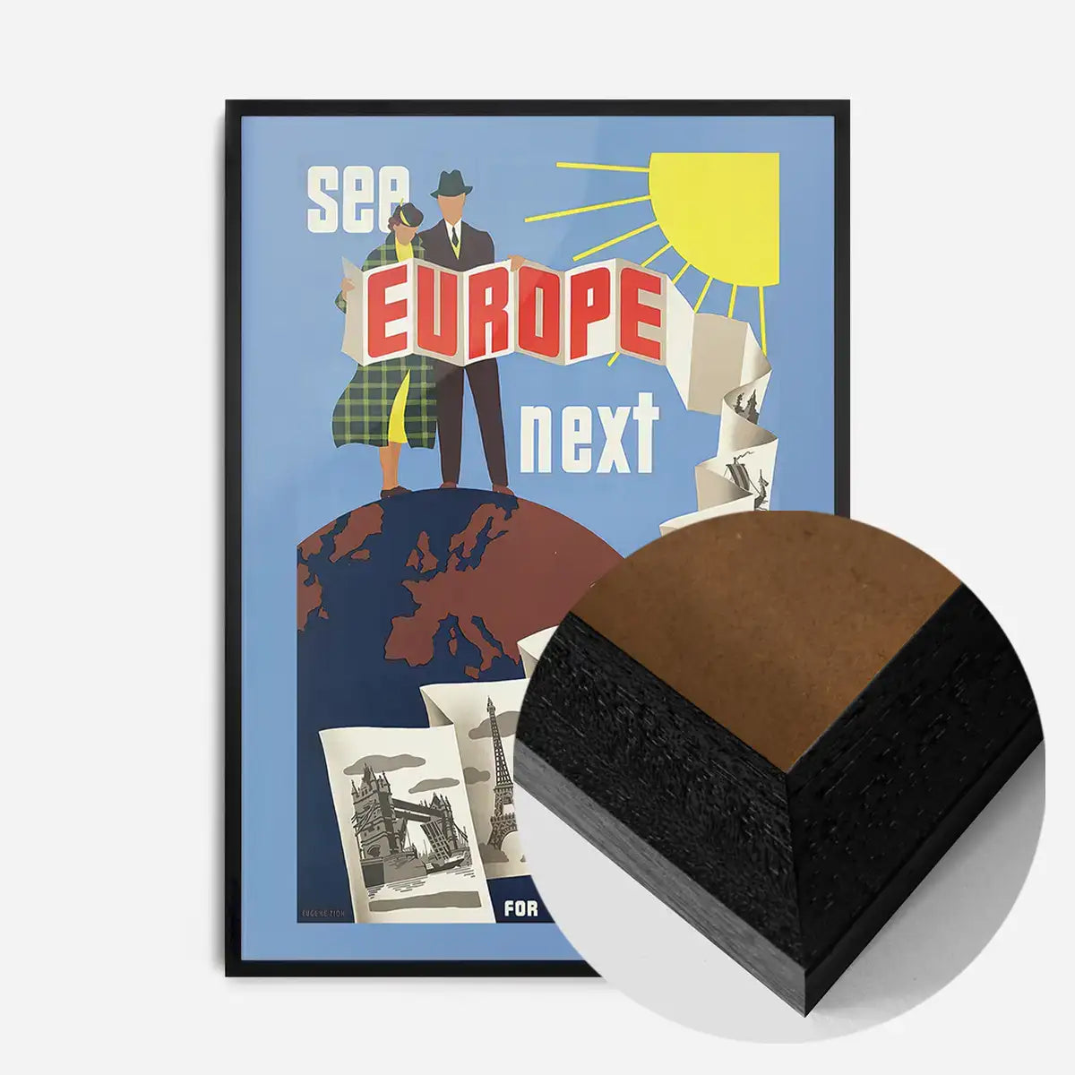 See Europe Vintage Travel Poster