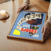 See Europe Vintage Travel Poster