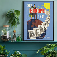 See Europe Vintage Travel Poster