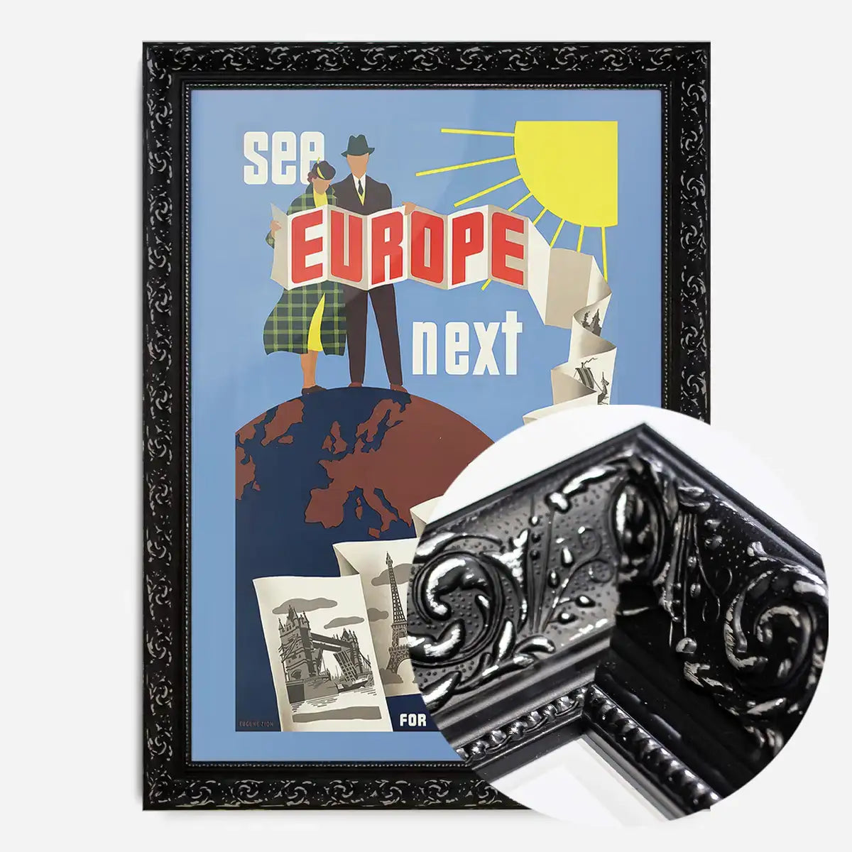 See Europe Vintage Travel Poster