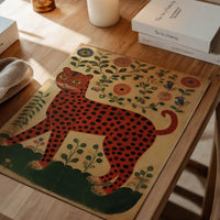 Folk Art Style Leopard Print