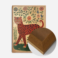 Folk Art Style Leopard Print