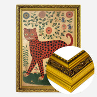 Folk Art Style Leopard Print