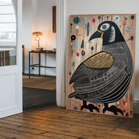 Folk Art Style Bird Print