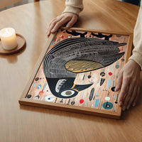 Folk Art Style Bird Print