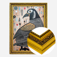 Folk Art Style Bird Print