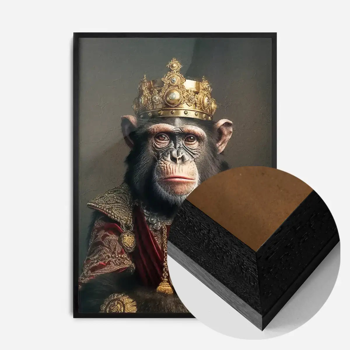 Chimpanzee Animal Portrait Print