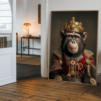 Chimpanzee Animal Portrait Print