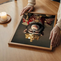 Chimpanzee Animal Portrait Print