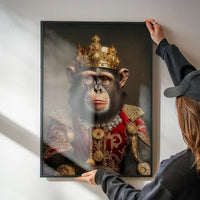 Chimpanzee Animal Portrait Print