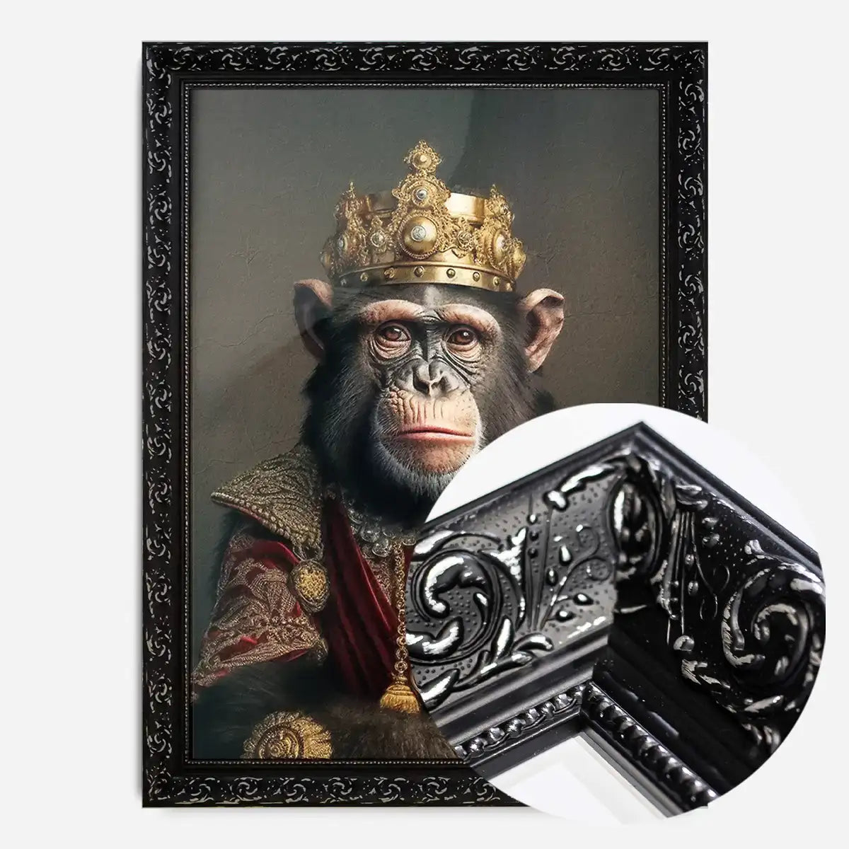 Chimpanzee Animal Portrait Print