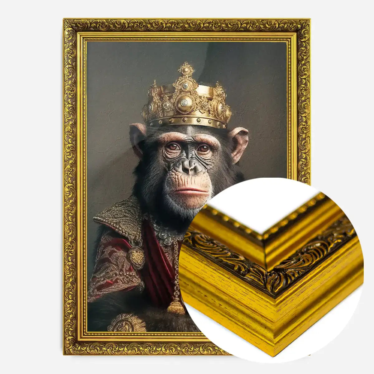 Chimpanzee Animal Portrait Print
