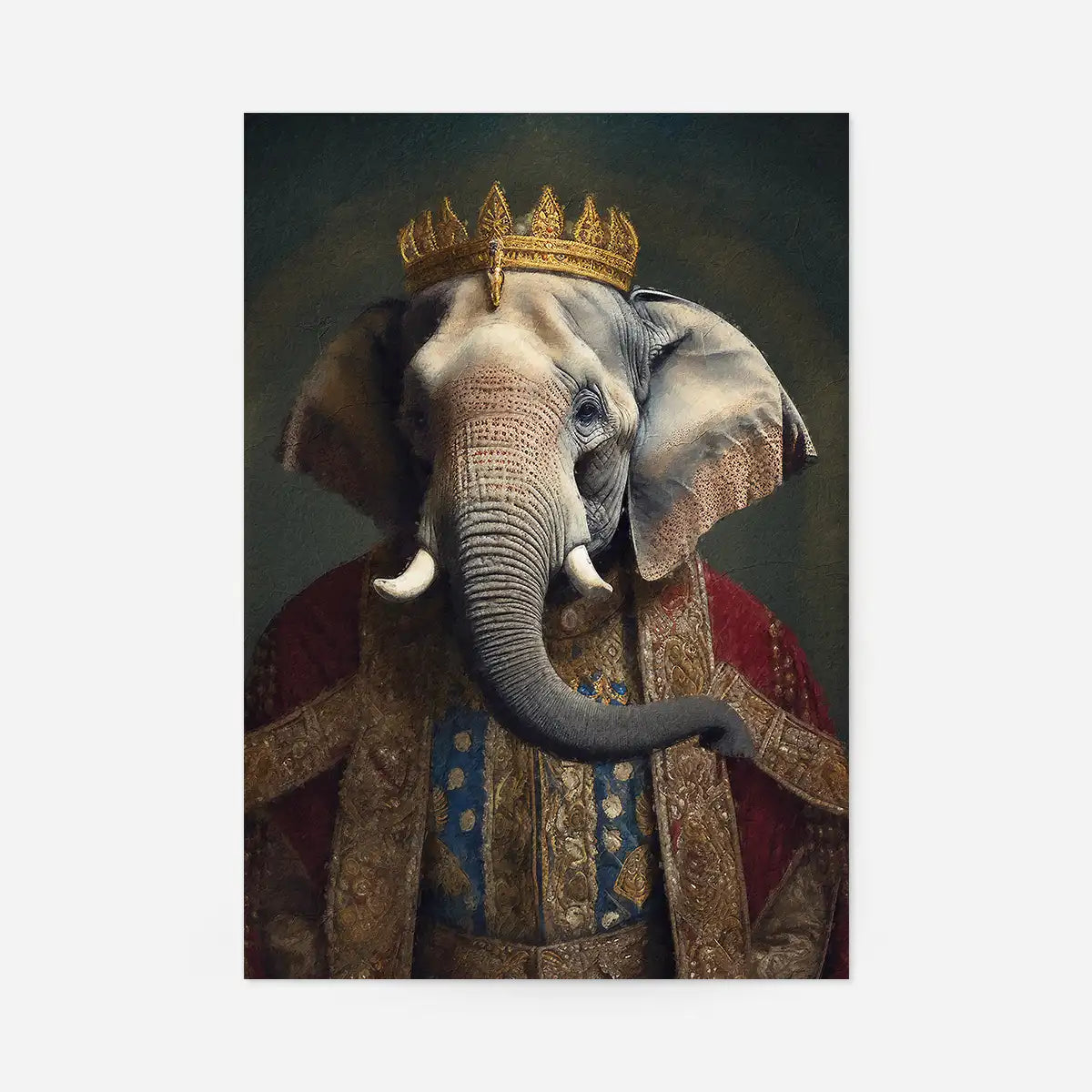 King George V Skull Colour Print