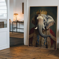 Elephant Animal Portrait Print