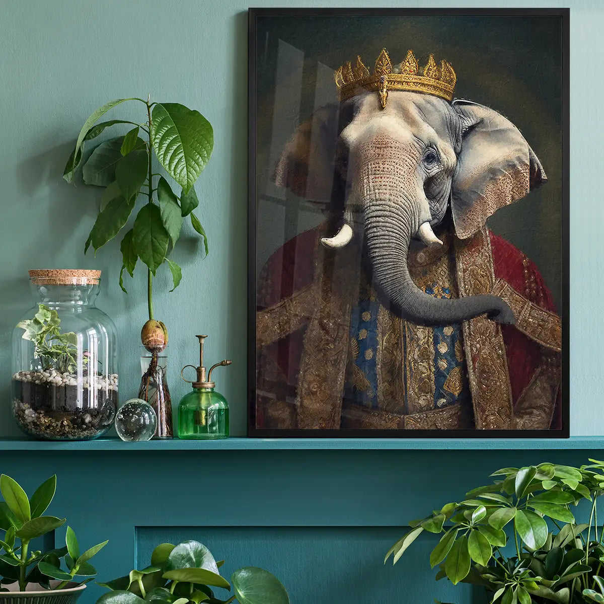 Elephant Animal Portrait Print
