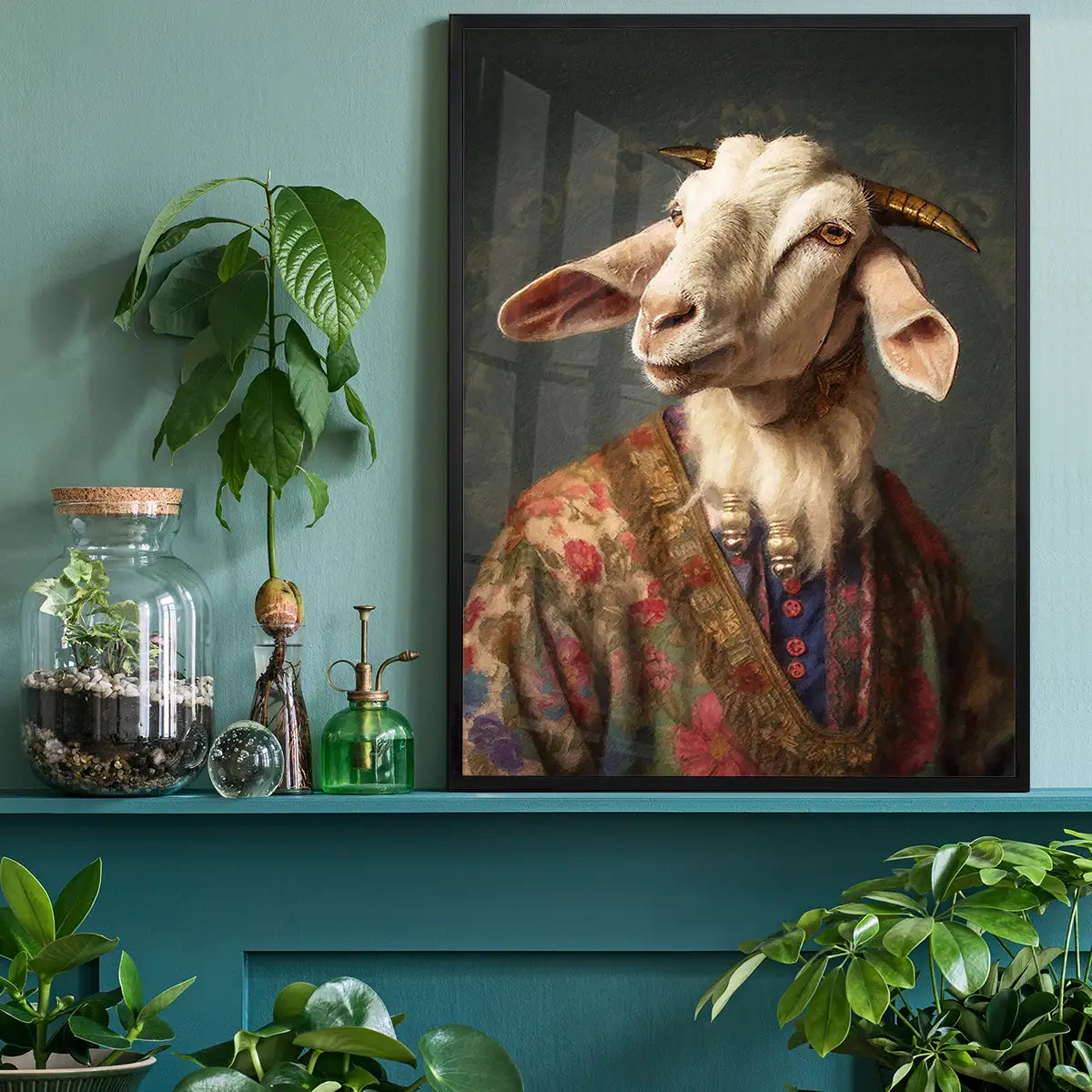 Goat Animal Portrait Print