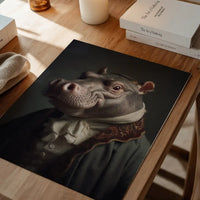 Hippo Animal Portrait Print