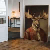 Moose Animal Portrait Print