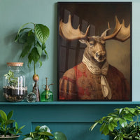 Moose Animal Portrait Print