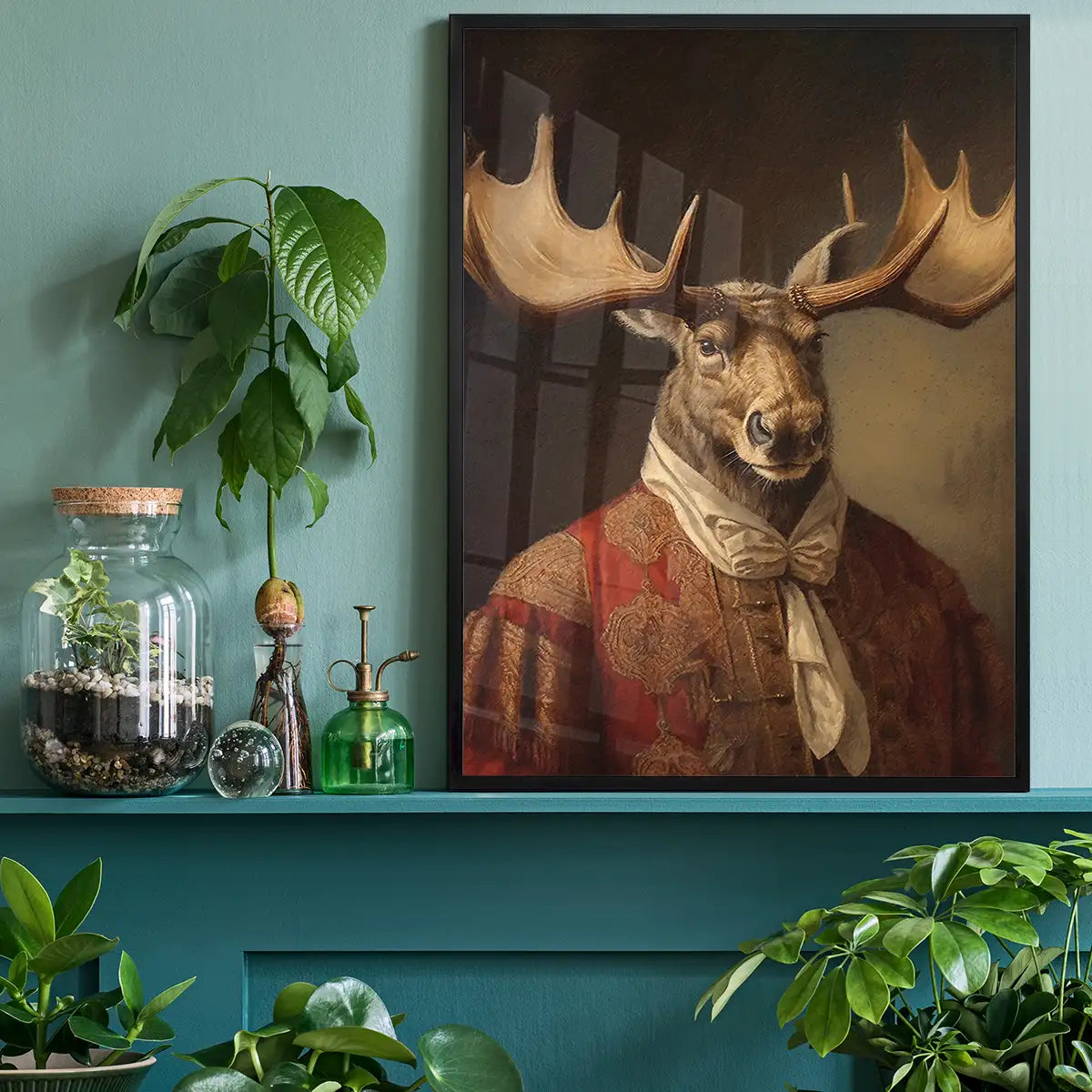 Moose Animal Portrait Print