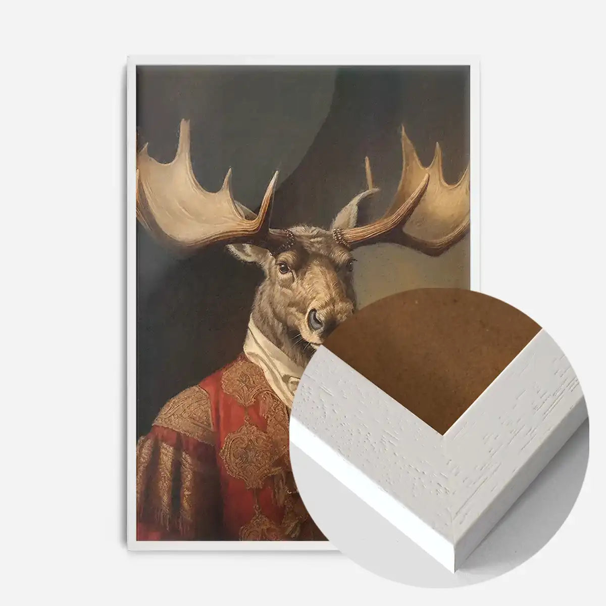 Moose Animal Portrait Print