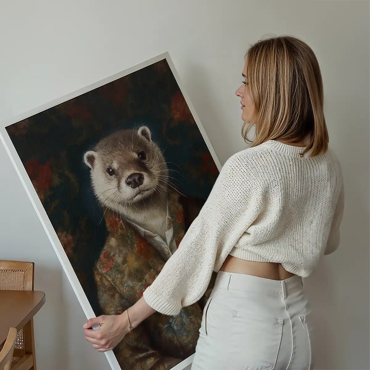 Otter Animal Portrait Print